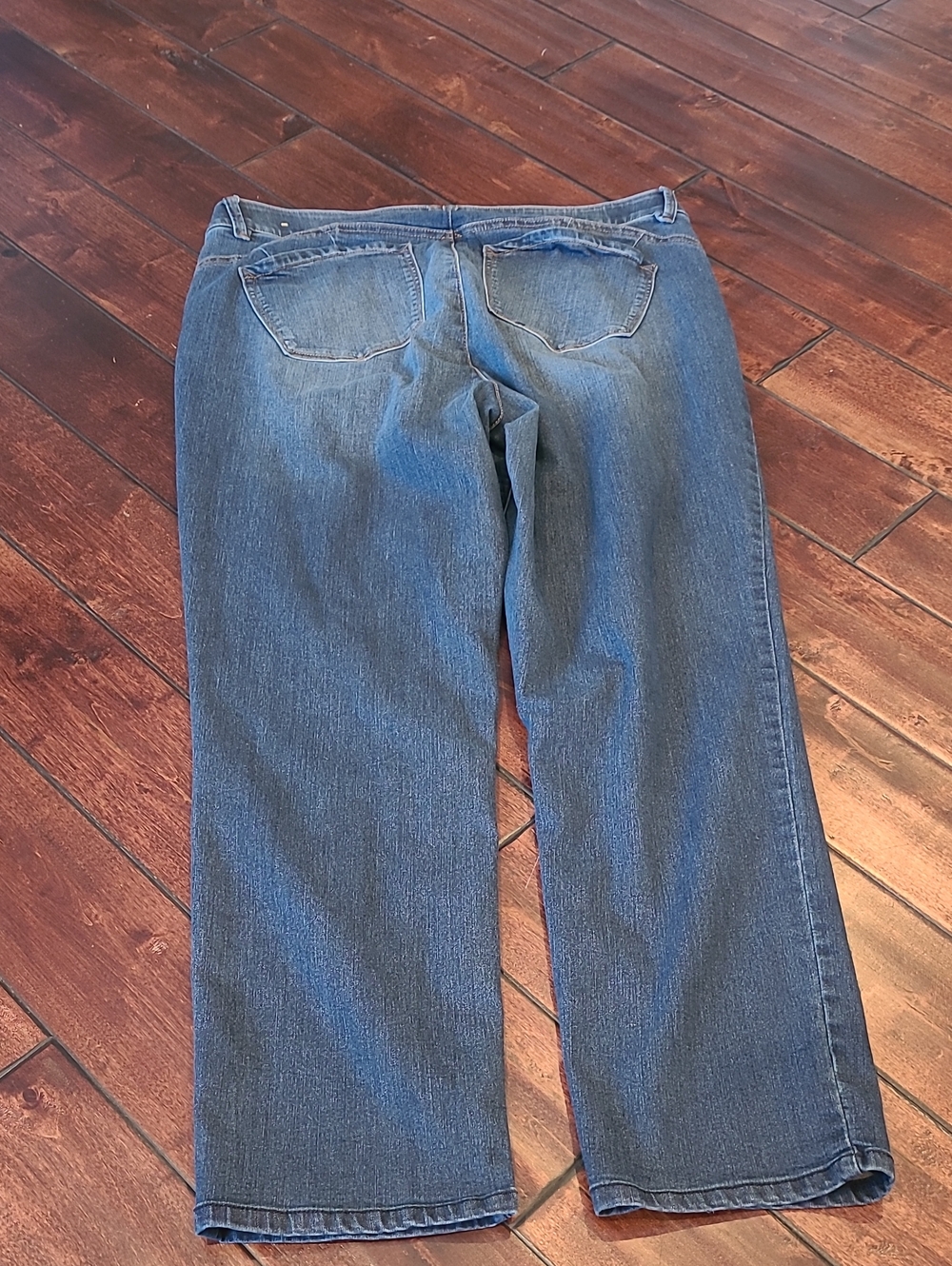 Democracy Blue Ab Technology Classic Straight-Leg Blue Jeans Size 18W - Picture 8 of 8